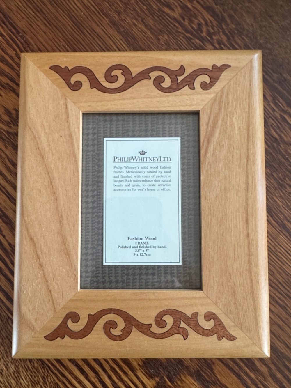 Philip Whitney Solid Wood Decorative Picture Frame - Natural Wood